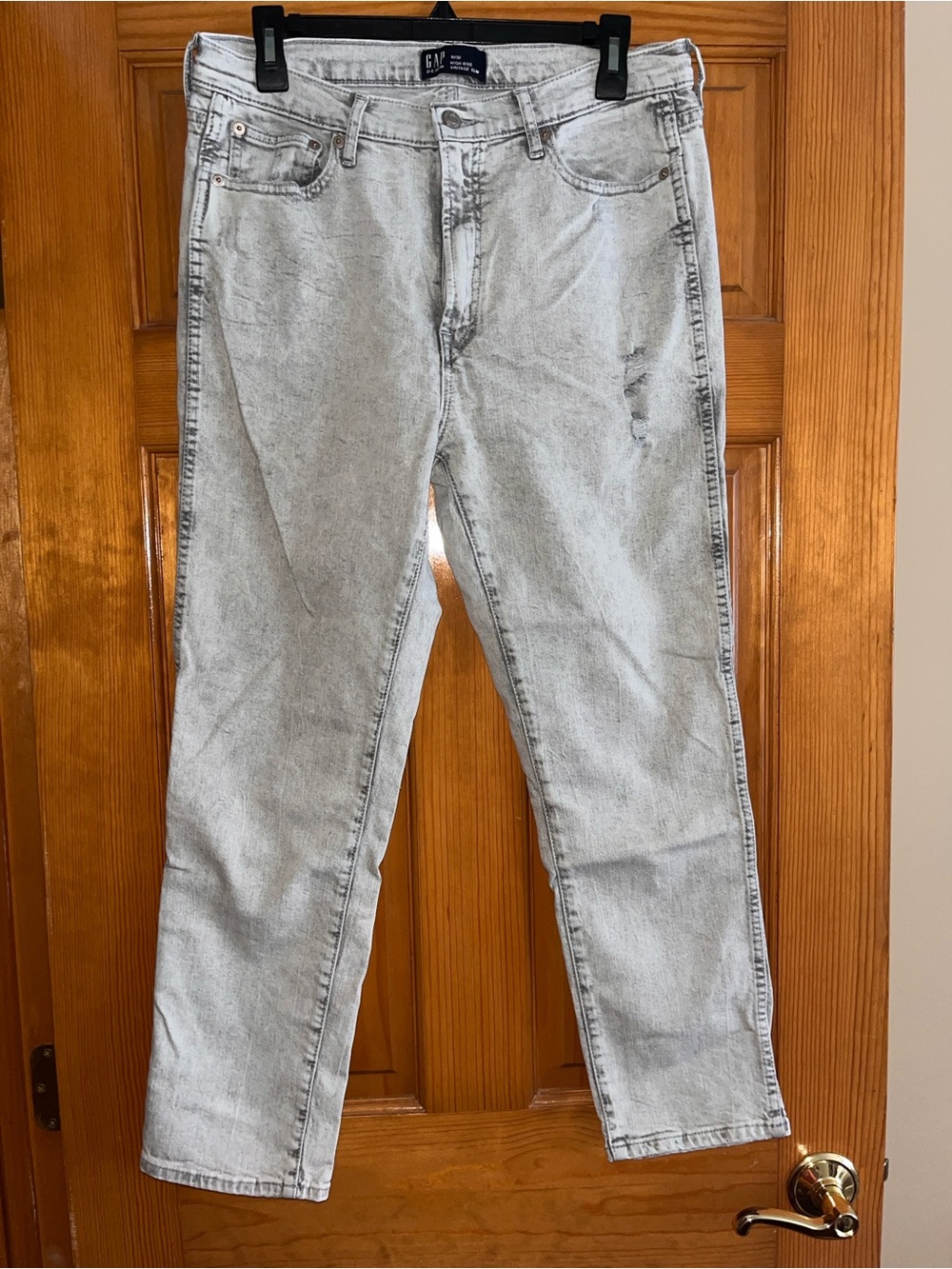 GAP Grey Acid-Wash Skinny Jeans